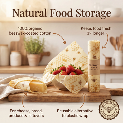 Brenner Beeswax Wrap for Food - Large Roll