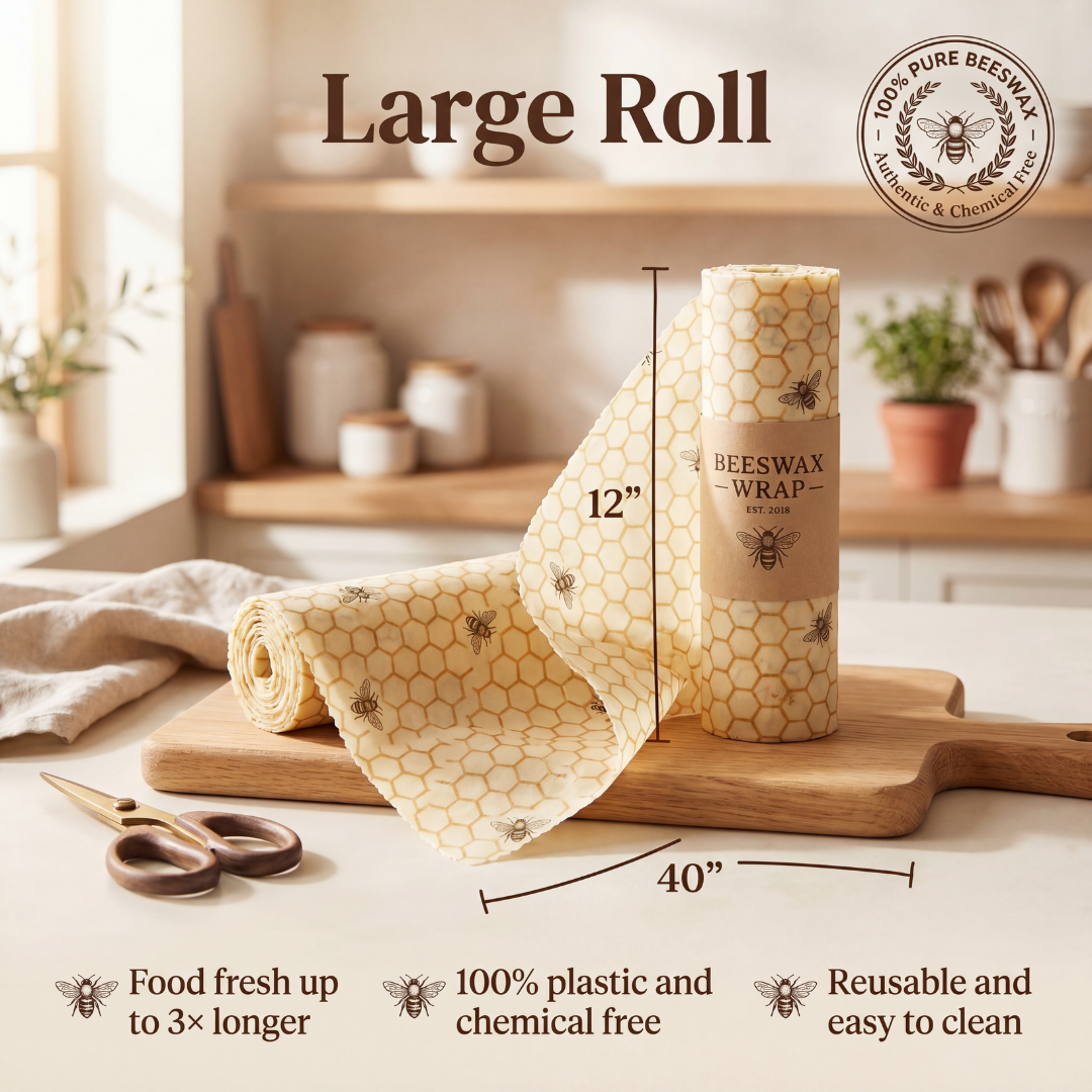 Brenner Beeswax Wrap for Food - Large Roll