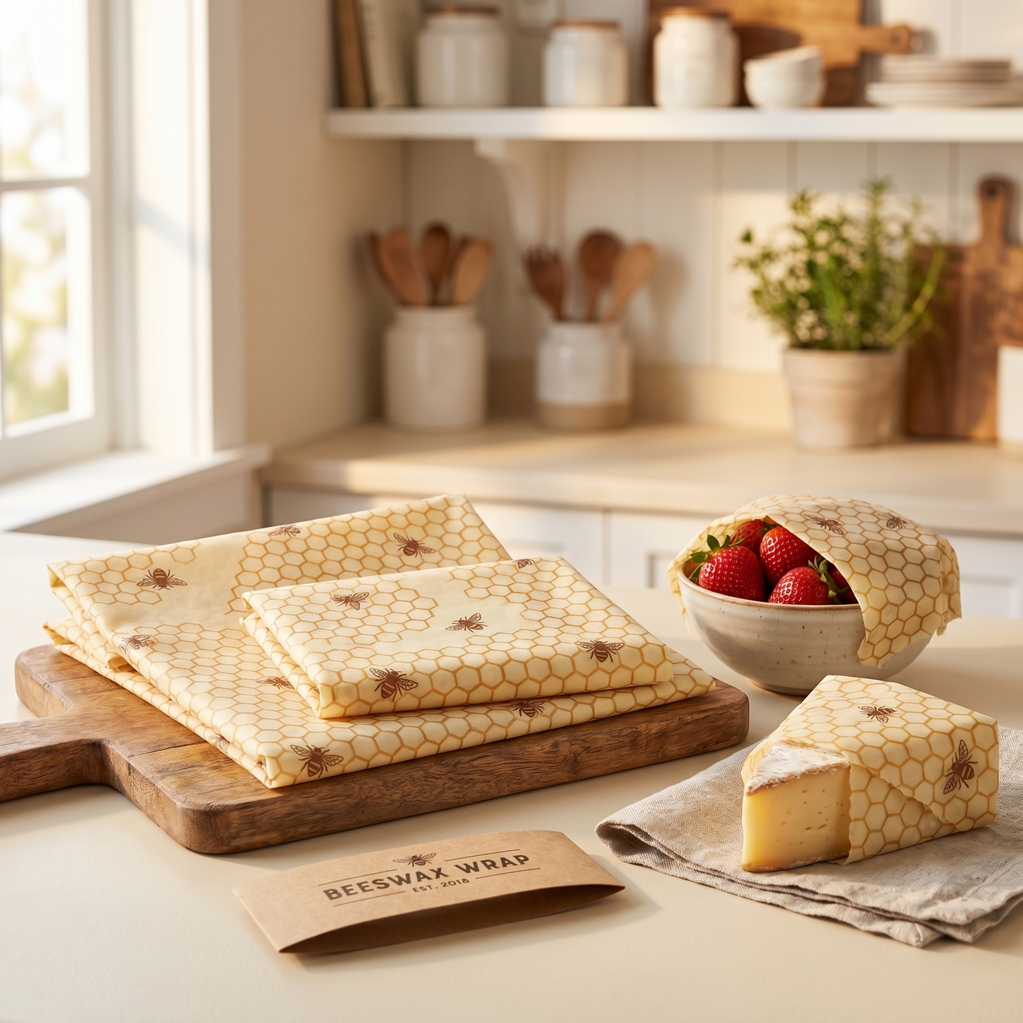 Brenner Beeswax Wrap for Food - S,M,L